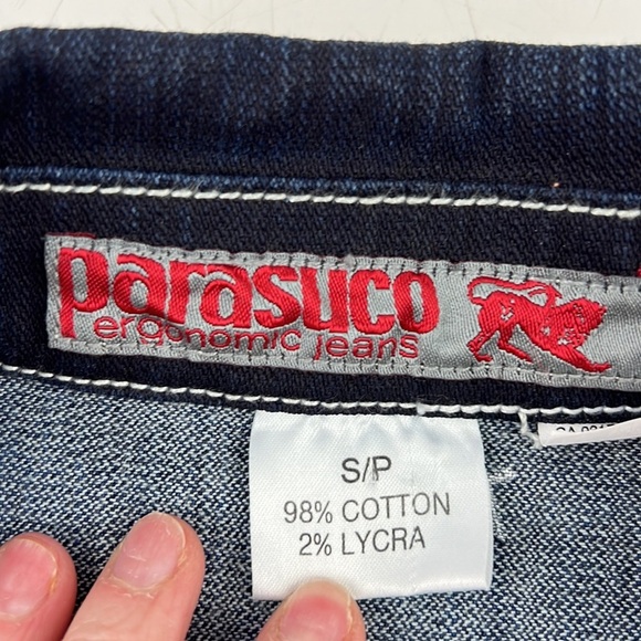 Vintage Parasuco ergonomic jeans denim jean jacket blazer - Picture 3 of 9